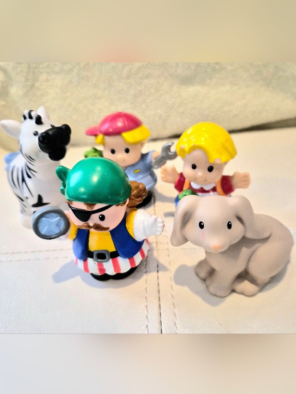 Lot Of 5 "Little-People" And Animals. Good Condition.